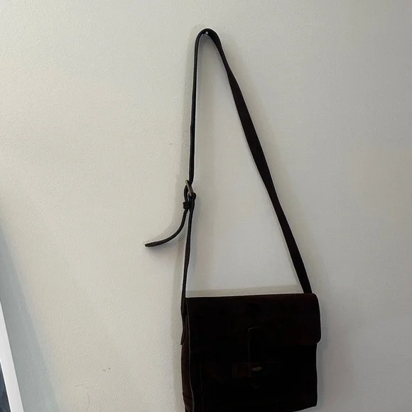 Vintage Suede Ralph Lauren Messenger Bag - Picture 2 of 9